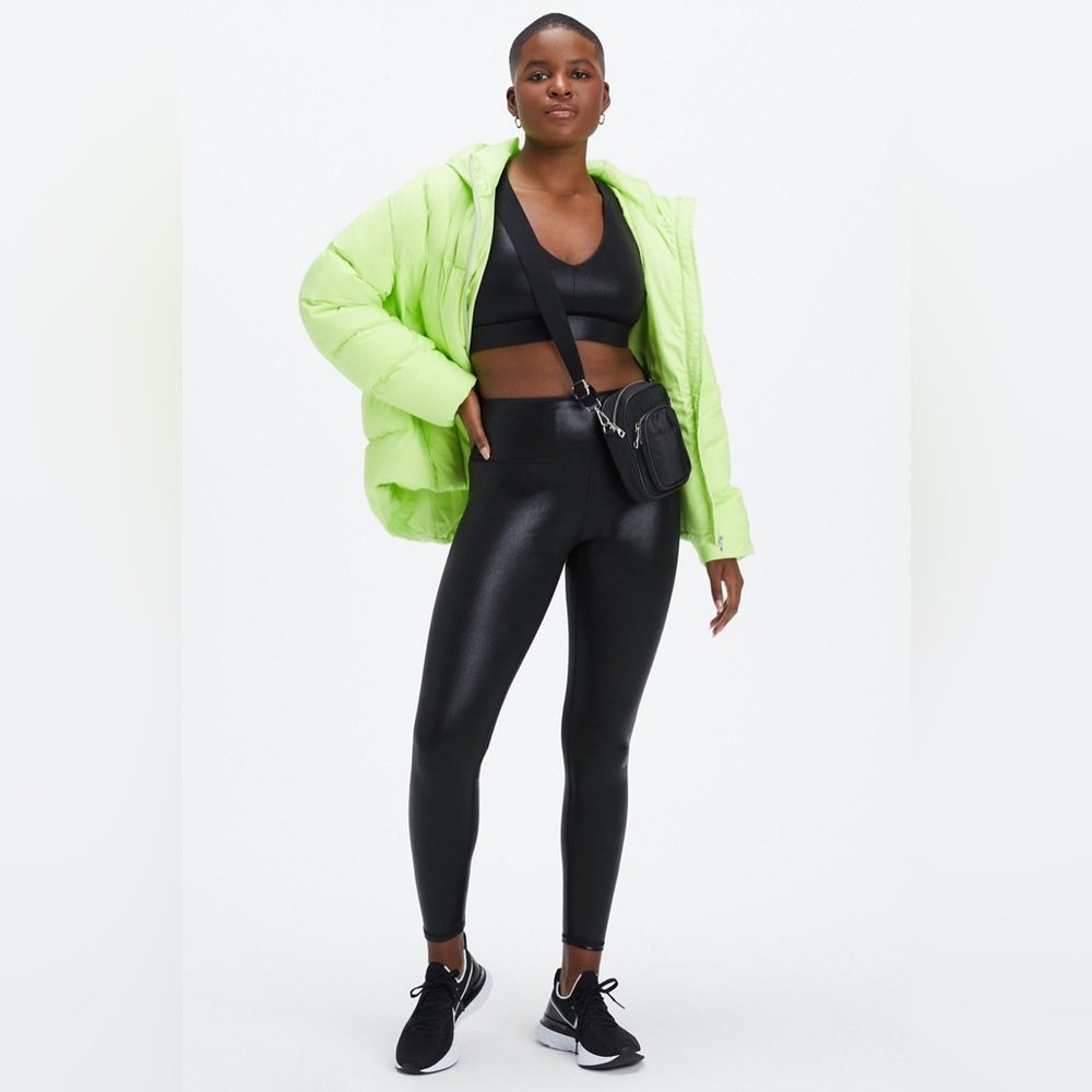 FABLETICS Black High Waisted Foil Leggings